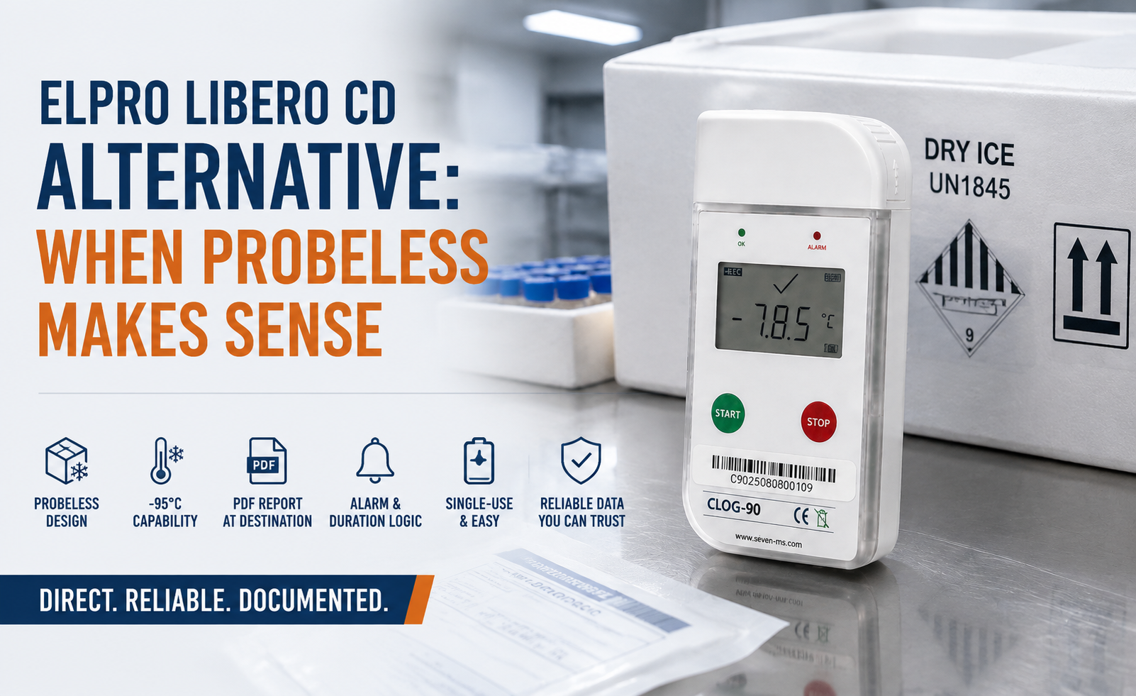ELPRO LIBERO CD Alternative: When Does a Probeless Dry Ice Logger Make Sense?